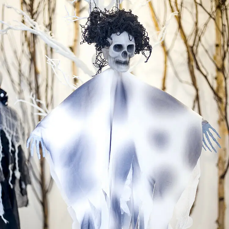 2019 Solid Skeleton Halloween Hanging Ghost with Hand Scary Haunted House Horror Prop Party Decor | Дом и сад