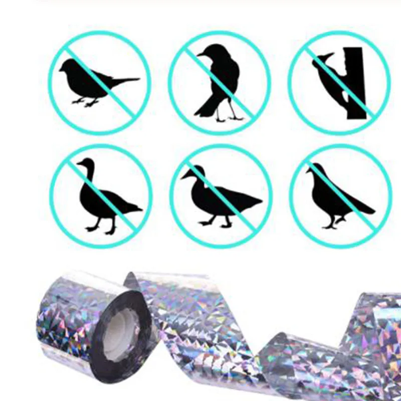 

Audible Bird Scare Tape Anti Bird Tape Repellent Fox Pigeons Repeller Ribbon Tapes for Pest Control