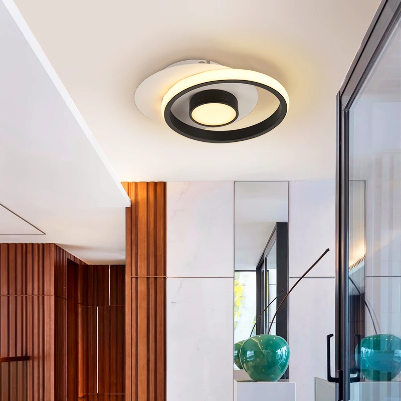 Потолочный светильник светодиодный Круглый золотой | Лампы и освещение