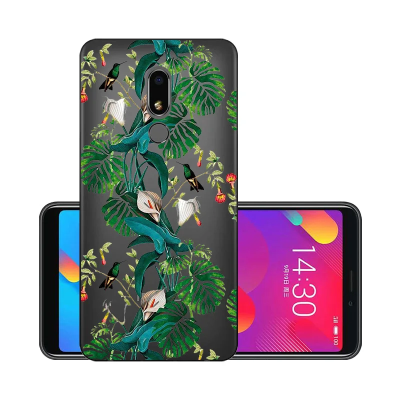 Мягкий TPU чехол для Meizu M8 s прозрачный силиконовый штамп Lite M8Lite V8 Pro Coque Чехлы