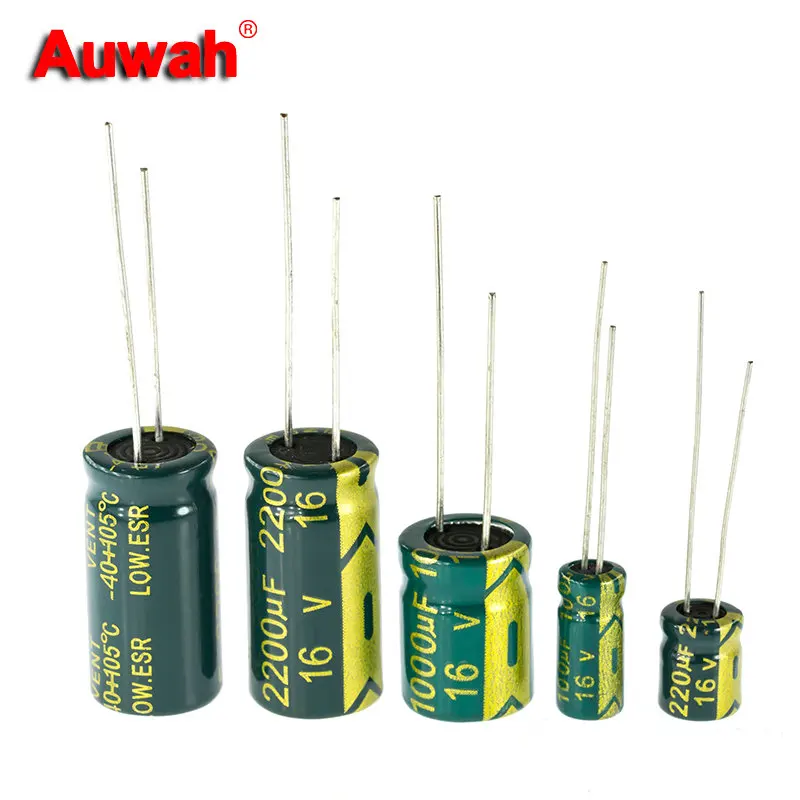 10-100 шт. высокочастотный алюминиевый электролитический конденсатор 16 в 100 мкФ 220 Ф