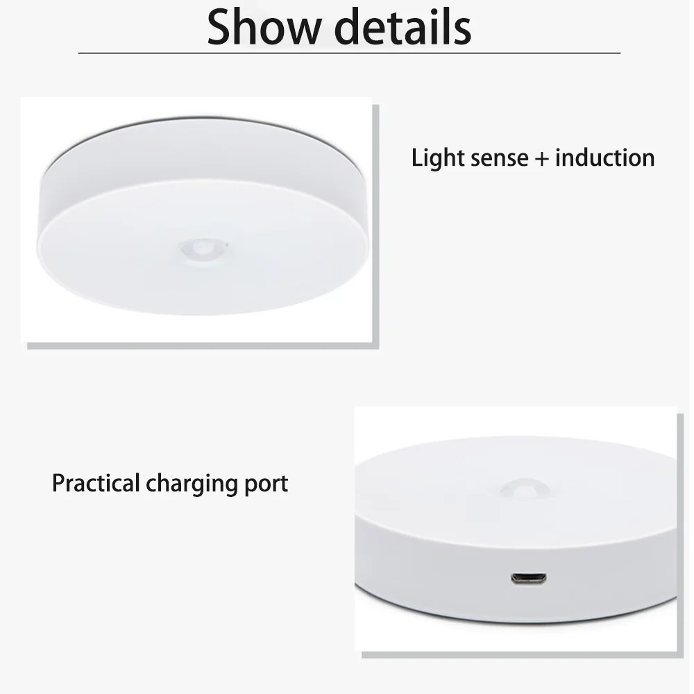 

Motion Sensor Wireless Night Lights Bedroom Decor Light Detector Wall Decorative Lamp Staircase Closet Room Aisle Lighting