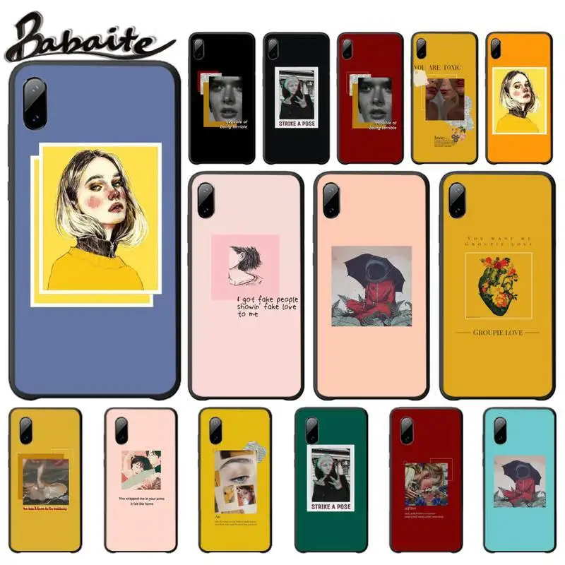 Babaite отличный эстетический арт Розовые Желтые Чехлы Роскошный чехол для Xiaomi Mi 5 6