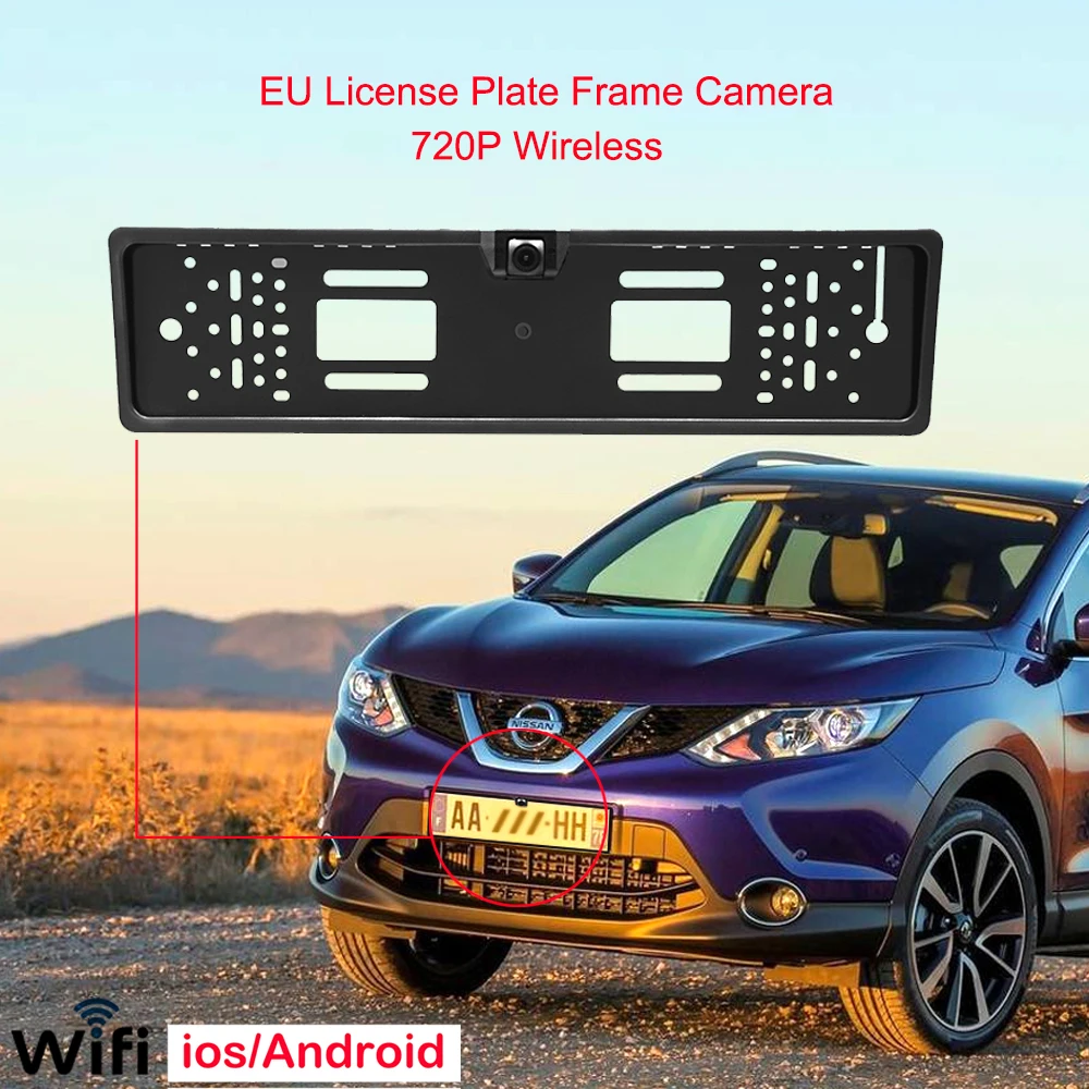 Камера заднего вида беспроводная 720P HD парковочная система | Автомобили и