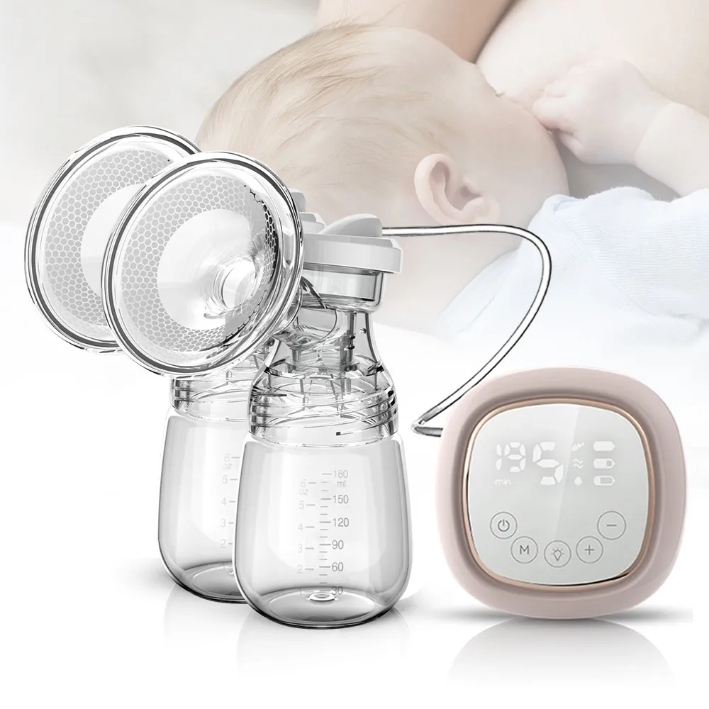 

Double Electric Breast Pump BPA-FREE Intelligent Automatic Bottle Baby Breast Feeding Milk Extractor Accessories Baby Care Gift