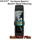 Для Huawei Honor Band 4  4 бегBand 5 Спортивные умные часы Браслет Мягкая ТПУ пленка защита экрана (не закаленное стекло)