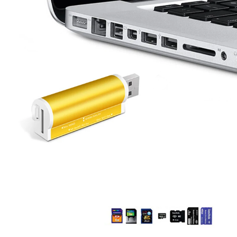 4 в 1 4 слота кардридер U диск PC телефоны кардридер памяти Micro SD/SDXC TF кардридер для ноутбука