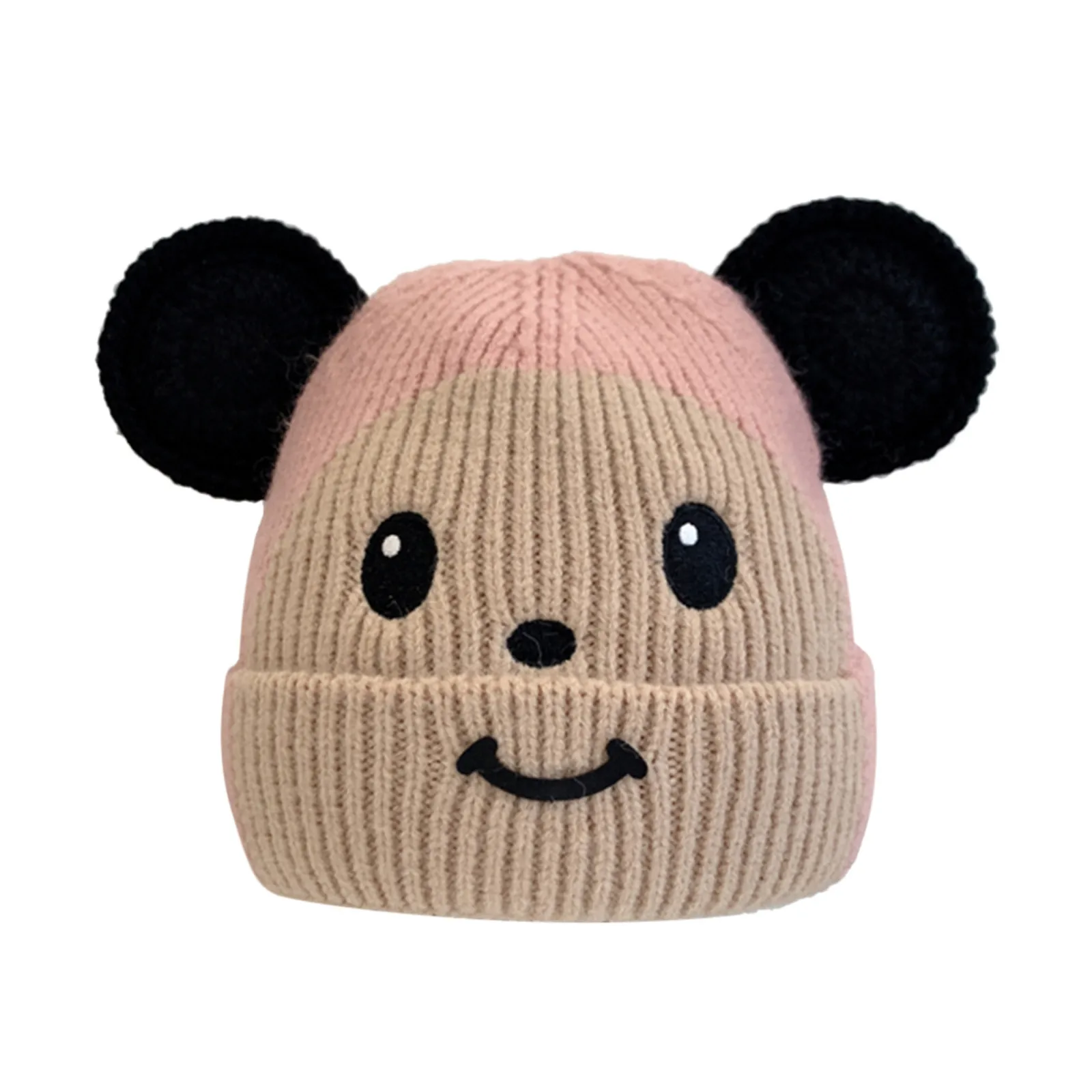 

#43 Newborn Girl Boy Baby Infant Twisted Elastic Winter Warm Fashion Cartoon Earflap Knit Crochet Beanie Cappello da bambino