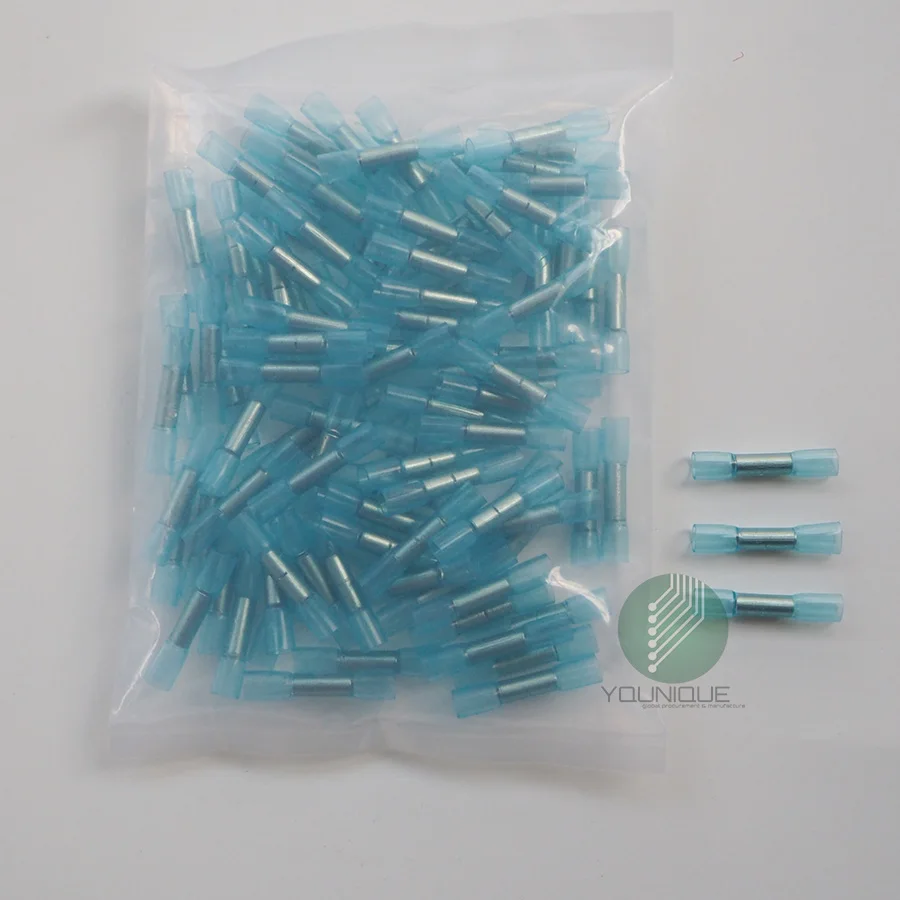 Синий дуральное уплотнение 3 м термоусадочные стыковые разъемы провод 14-16 AWG