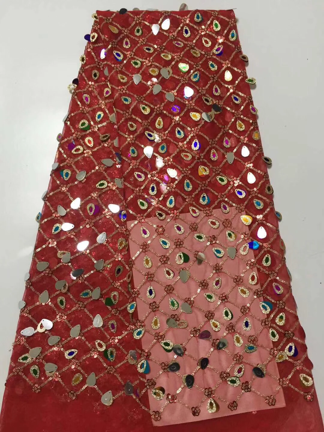 Высокое качество кружевная ткань в африканском стиле золотого цвета красивая