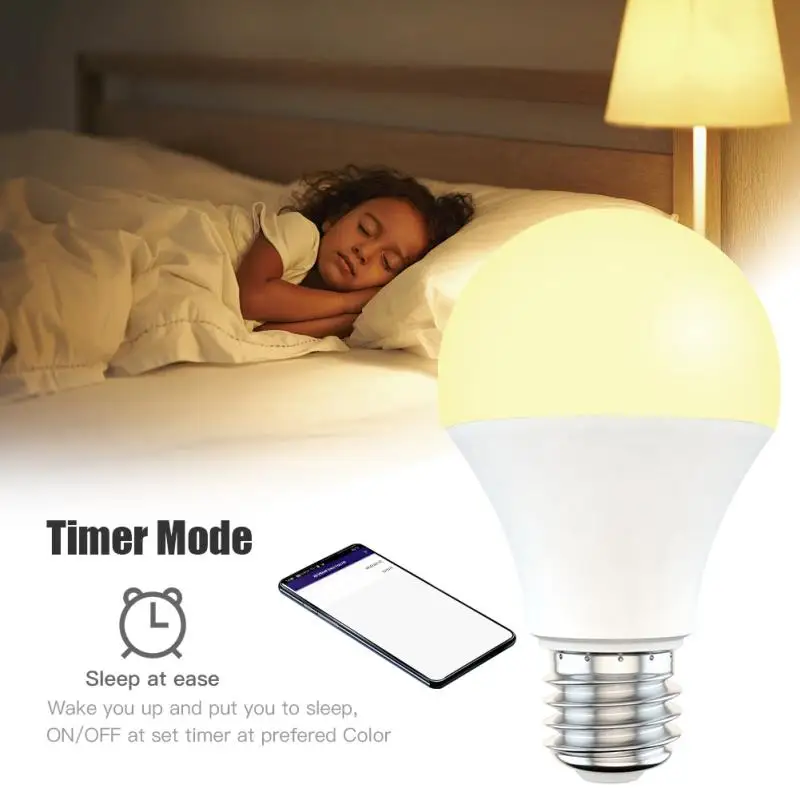 

Wifi Smart Light Bulb 12W 15W Color Changing RGB LED Bulb E27 110V 220V APP Remote Compatible Alexa Google Home Magic Bulb