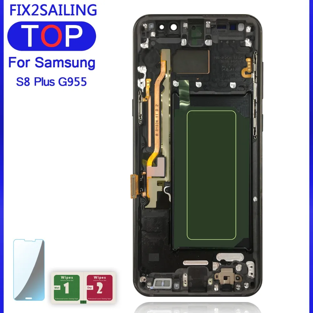 Супер AMOLED ЖК дисплей S S8 дисплей для samsung Galaxy S8 G950 S8 Plus G955 ЖК сенсорный экран дигитайзер полная сборка Замена