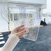 clear glitter case for iphone 12 13 mini 11 pro max xs x xr 7 8 plus se 2020 iphone12 bling sparkly luxury phone cover case