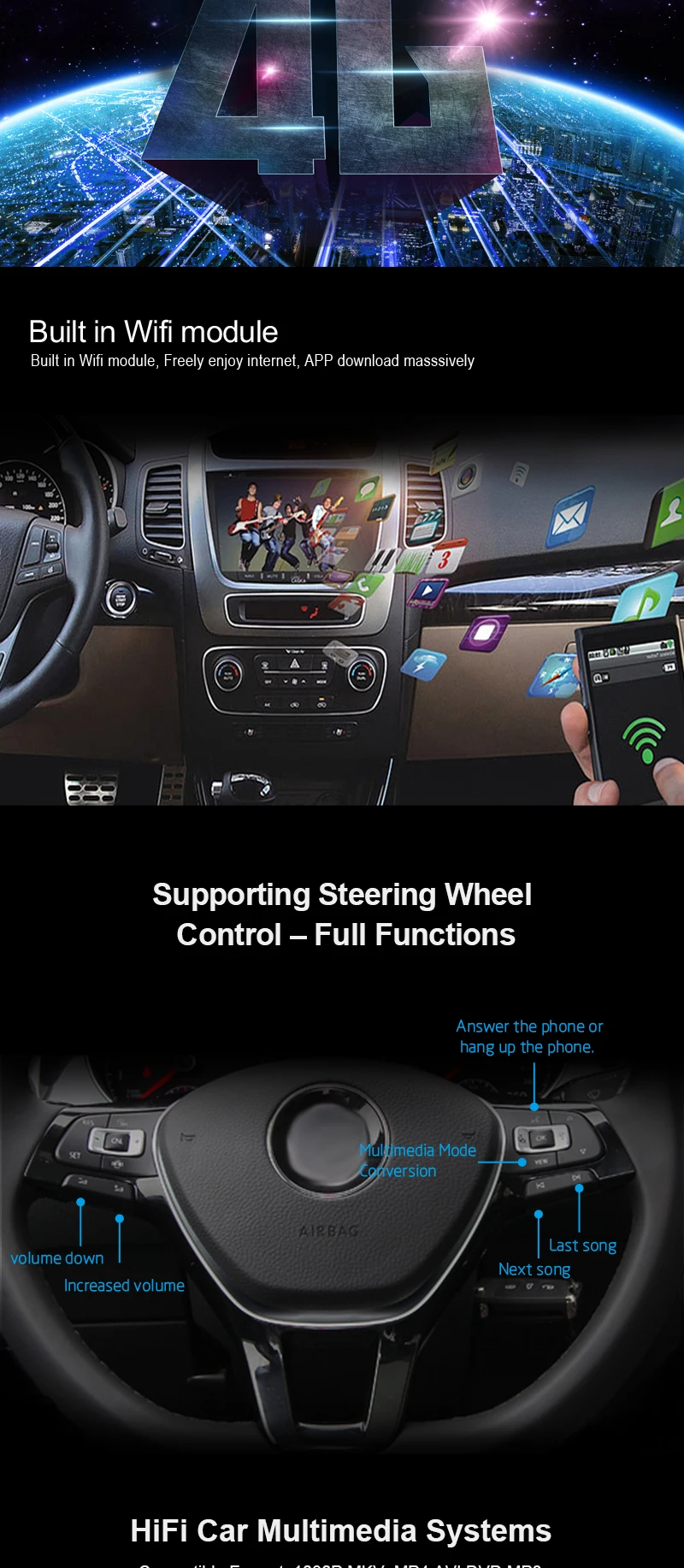 Автомобильный мультимедийный плеер 2 Din Android 8,1 автомобильный DVD для Volkswagen/Golf/Polo/Tiguan/Passat/CC/SEAT/leon/Skoda/EOS Радио 7"