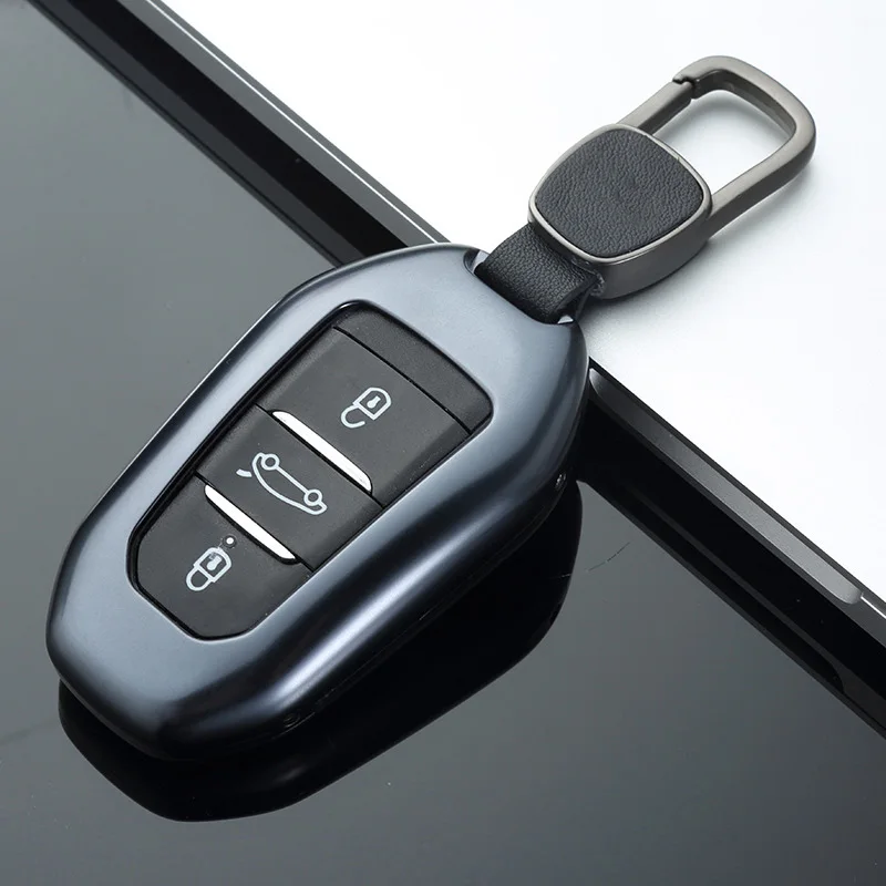 1pc SEEYULE Aluminum Alloy Car Key Case Shell Cover Protector Accessories for Peugeot 301 308S 408 508 2008 3008 4008 5008 | Автомобили и