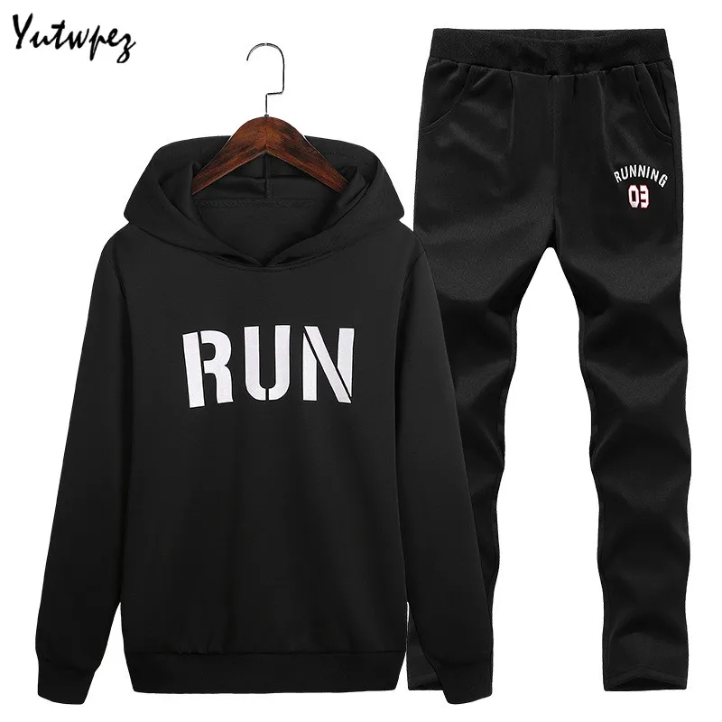 2019 новый мужской спортивный костюм с буквенным принтом для подростков