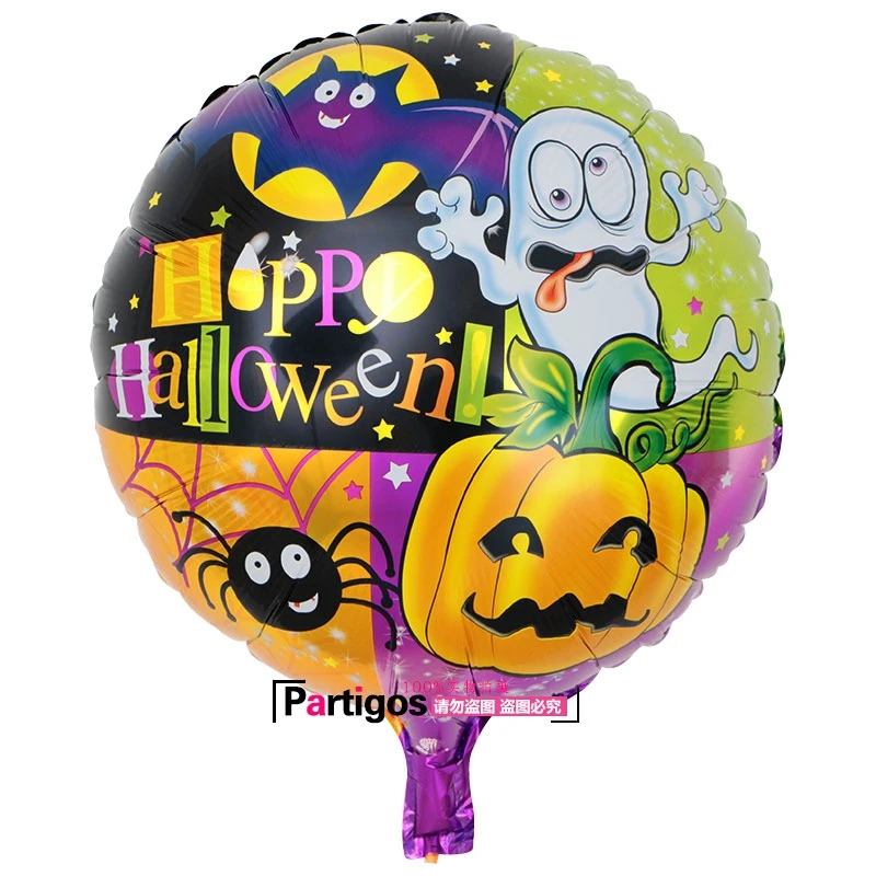 Набор алюминиевых шаров для Хэллоуина тыква Флюоресцентный шар в виде кошки