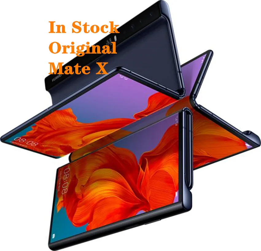 NewOriginal huawei mate X сложенный экран 5G мобильный телефон Kirin 980 Balong 5000 8G ram 256G rom Android 9,0 NFC 40.0MP отпечаток пальца