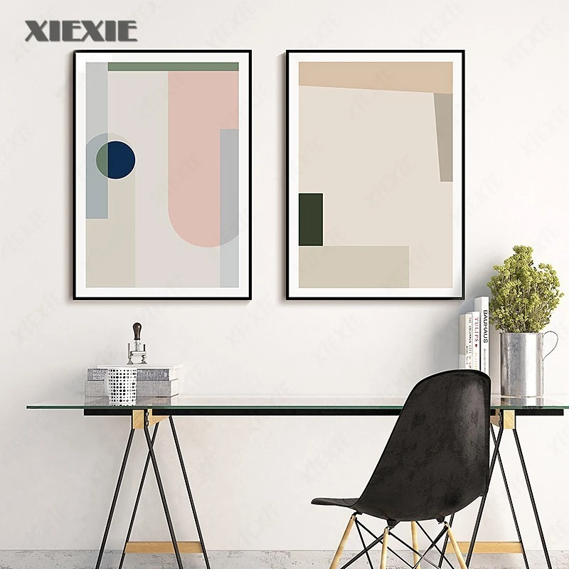 

Abstract Geometric Scandinavia Canvas Paintings Posters and Prints Nordic Wall Art Picture for Living Room Office Home Decor