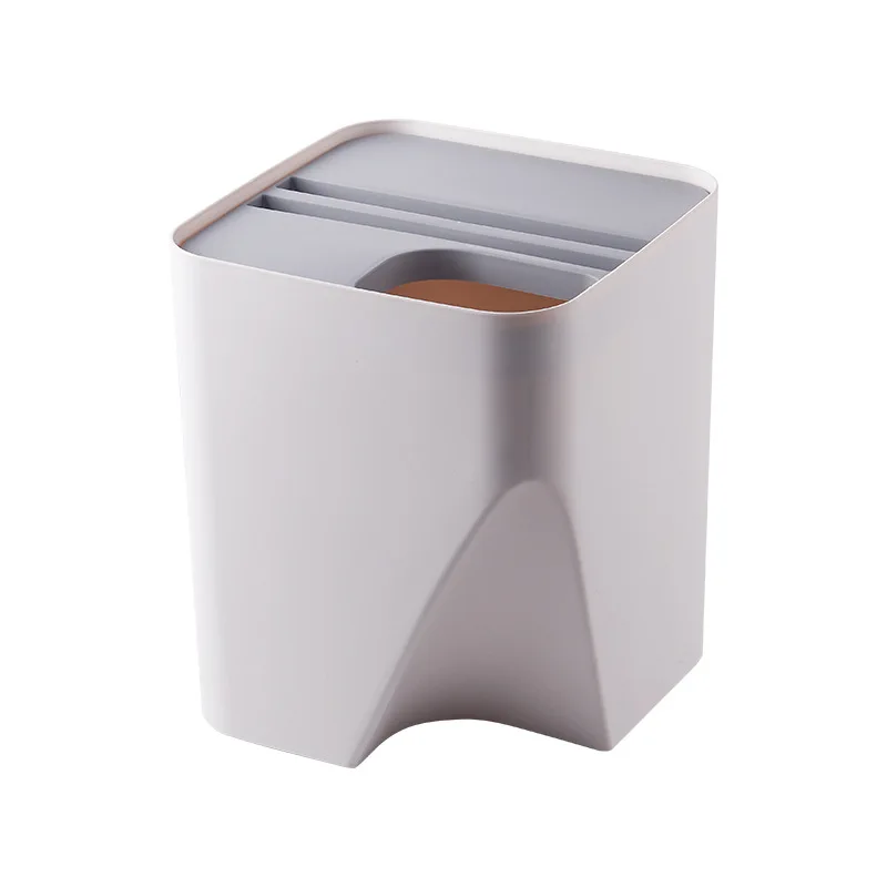 Kitchen Trash Can Stacked Sorting Trash Bin Recycling Bin Household Dry And Wet Separation Waste Bin Rubbish Bin for Bathroom - Цвет: B 16L