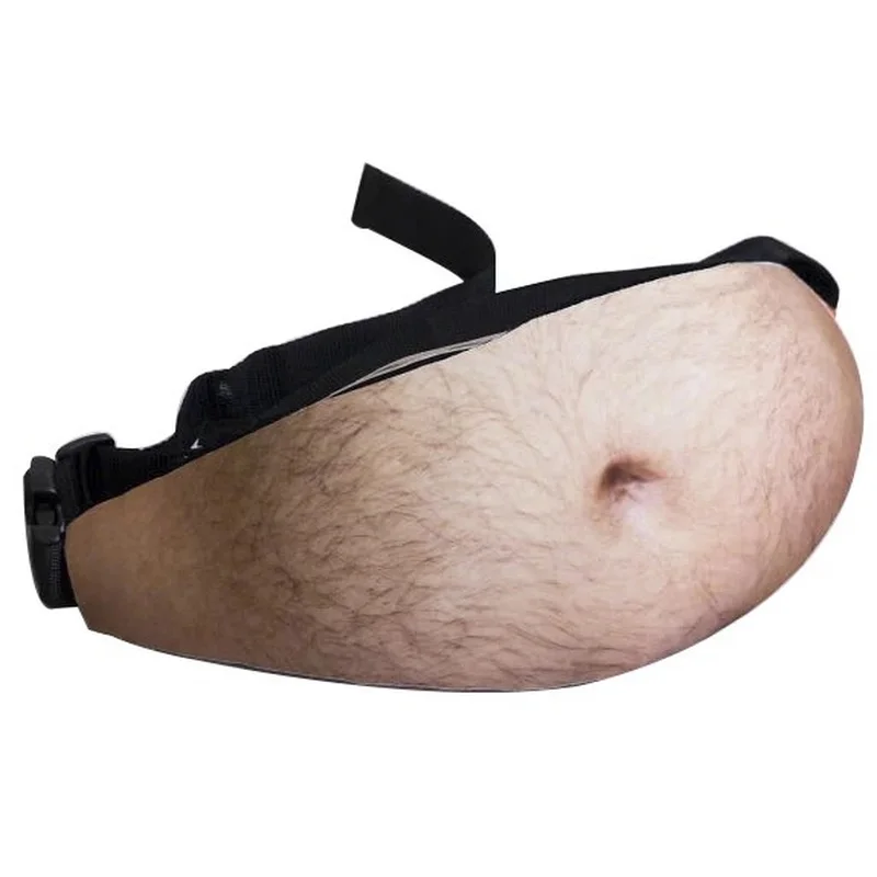 

Creative Funny Toy Dad Bod Anti-theft Invisible Simulation Belly Beer Belly Belly Waist Toy for Fun