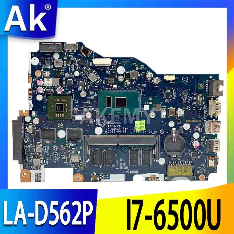

LA-D562P Laotop motherboard For Lenovo Ideapad 110-15ISK original mainboard 4G-RAM I7-6500U
