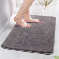 super absorbent solid thick coral velvet carpet non slip bath mats bathroom shaggy rug kitchen shower floor mat toilet doormat