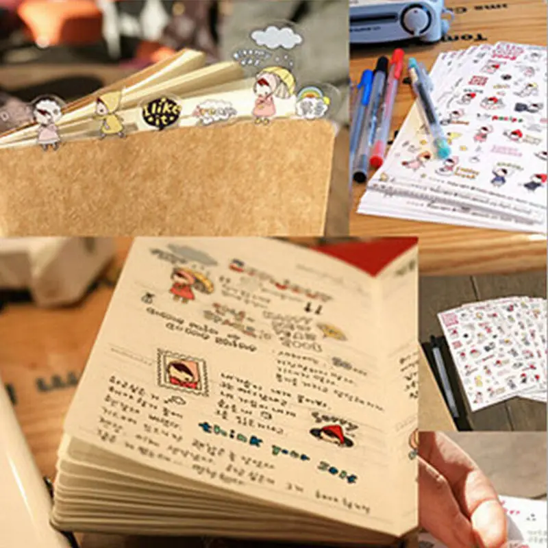 Декоративные для мобильного телефона наклейки s Новые 6 листов/Набор DIY Корейский