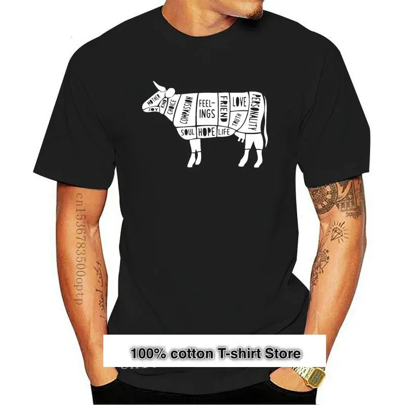 

Camiseta vegana feliz de vaca, все высокие, вегетарианские животные, земли протеста, сострадание ALF, nueva