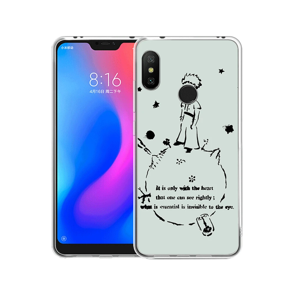 little prince fox quotes phone case for Xiaomi Mi 6 8 a1 2 5x 6x mix 2s F1 Lite Note 10 | Мобильные телефоны и аксессуары