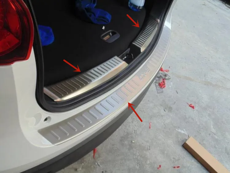 

Высококачественная защита порога багажника из нержавеющей стали для Mazda CX-5 2013-2015, защита от царапин, украшение, Стайлинг автомобиля