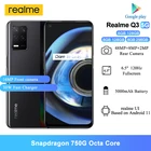 Смартфон Realme Q3 5G, Android 11, 6,5 дюйма, 120 Гц, Восьмиядерный процессор Snapdragon 750G, задняя камера 48 МП, быстрая зарядка 30 Вт, 128 ГБ ROM