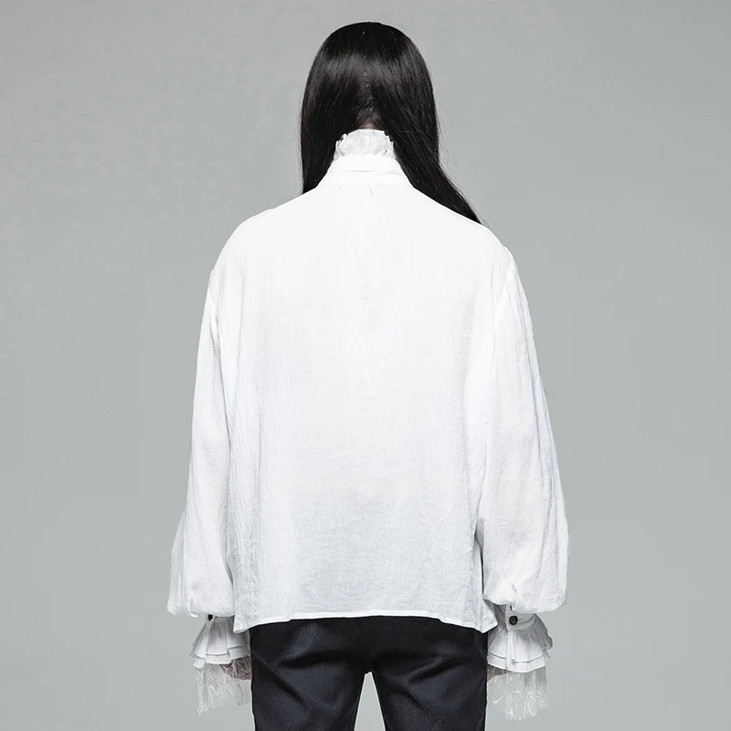 Готические свободные вечерние сценические Клубные свадебные мужские рубашки