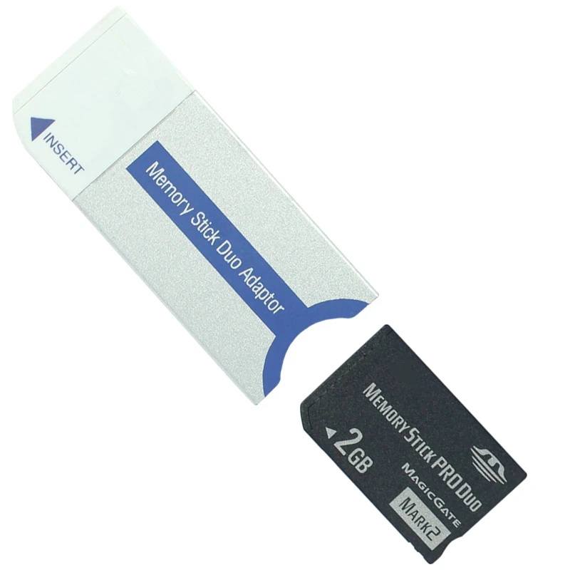 Original! Promotion 1GB 2GB Memory Stick Pro Duo Memory Card For PSP/Camera With MS Card Memory Stick Pro Duo Adapter