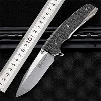 2021 new hot sale outdoor fixed tactical folding knife m390 powder steel titanium alloy survival camping hunting military knives