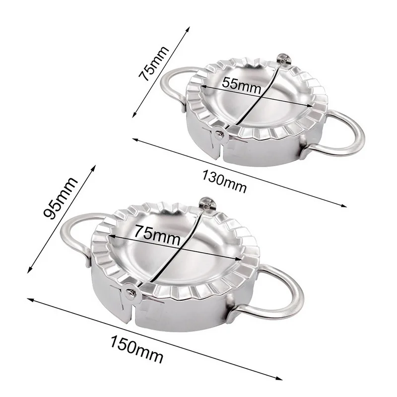 1/2 из нержавеющей стали клецки машина обертка тесто резак плесень различных