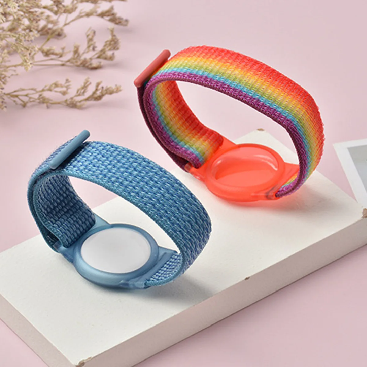 Детские ремешки на запястье для Apple airтеги нейлоновый чехол липучке аксессуары