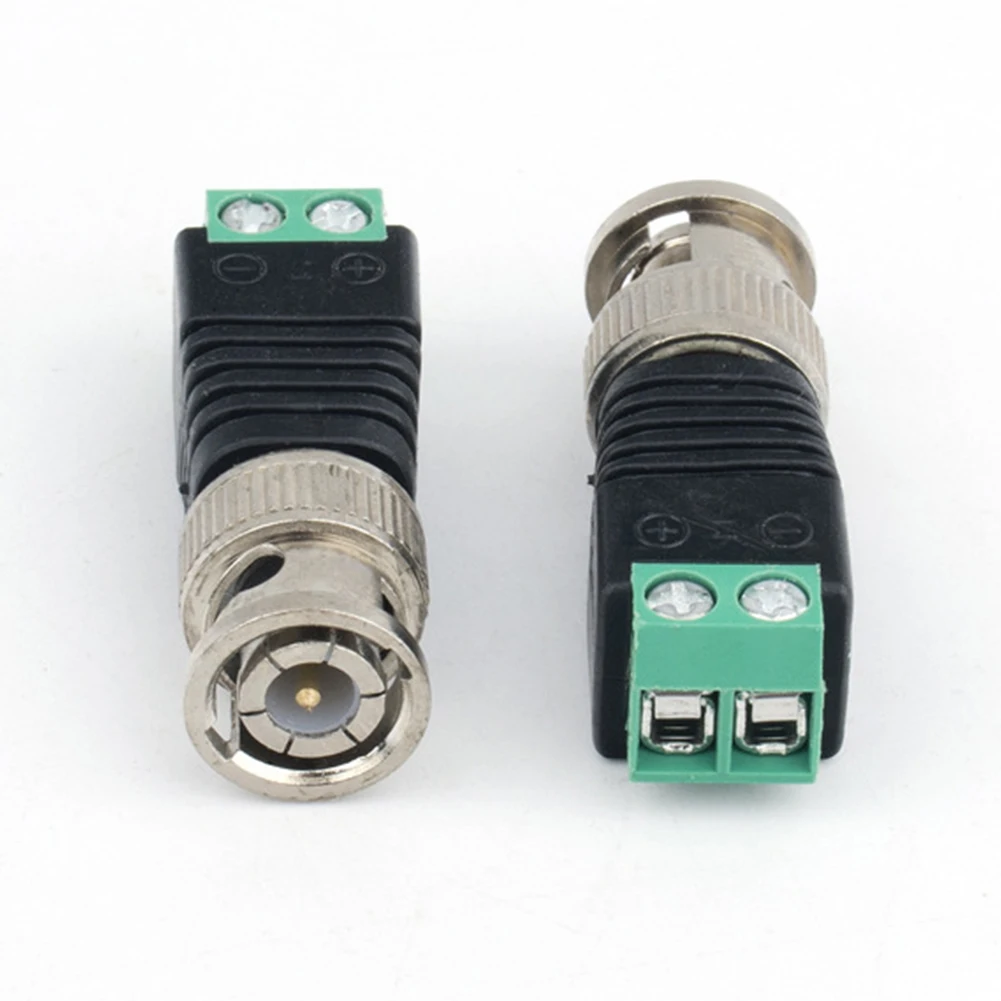 

10pcs Straight Surveillance Security Zinc Alloy No Welding Video Connector Adapter Accessories Plug Q9 BNC Male