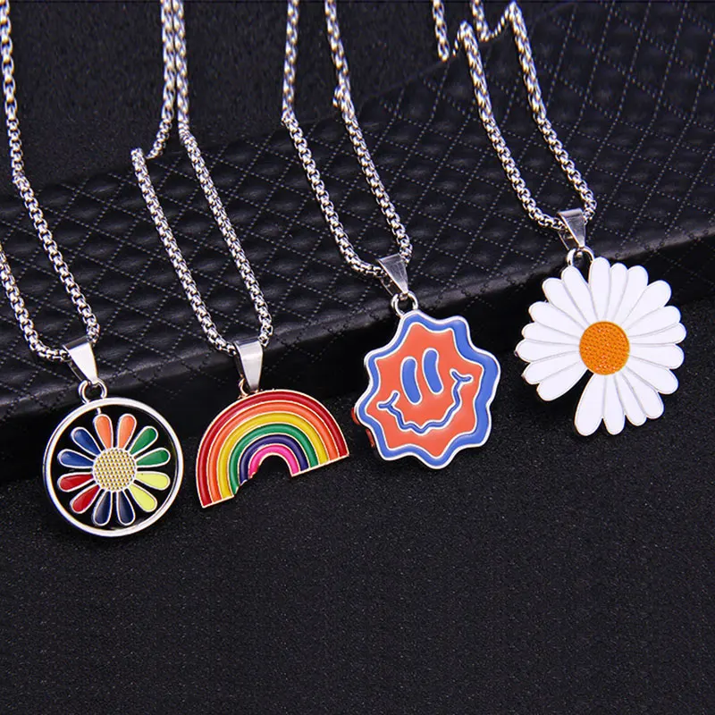 Новинка модное ювелирное изделие унисекс подвески в виде цветка для женщин и