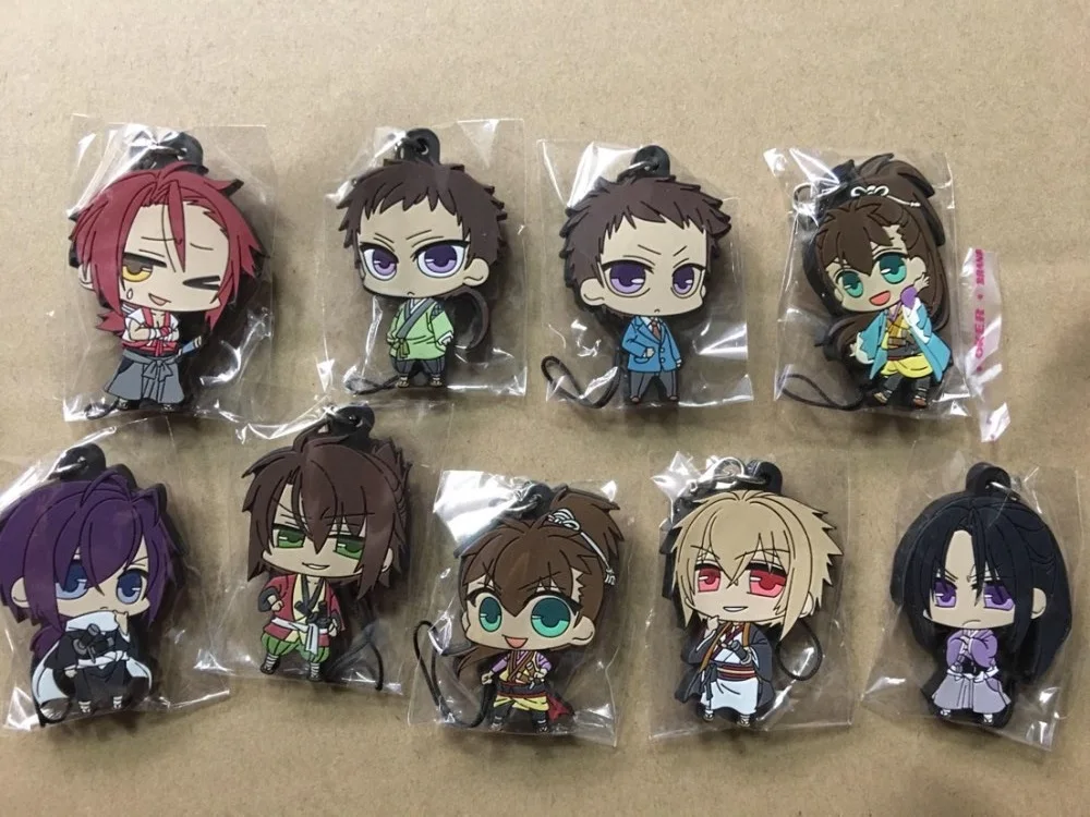 9 шт./лот Hakuouki Боинга призрак аниме брелок вариантов выбирается в произвольном