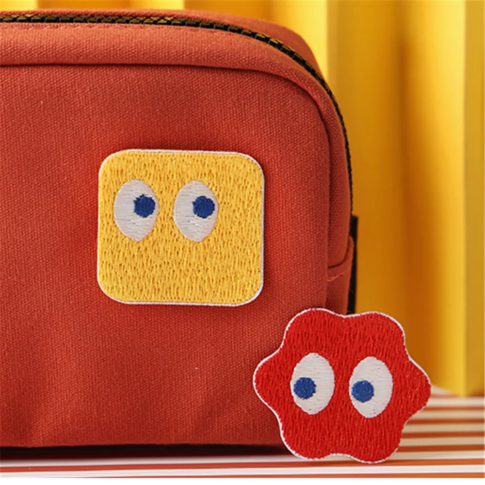 Maxsin 1 шт. высокое качество милые большие глаза Вышитые мультфильм Мода патчи для