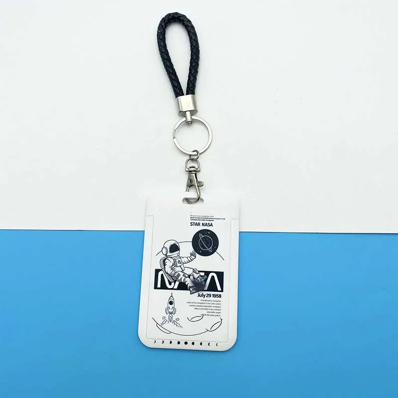 

Kawaii Spaceman Lanyard Card Holder Doctor Nurse Student ID Card Hanging Neck Phone Lanyard Badge Subway Access Card Holder