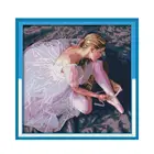 Набор для вышивки крестом балерины, 18ct 14ct 11ct, холсты стежков с принтом, вышивка ручной работы