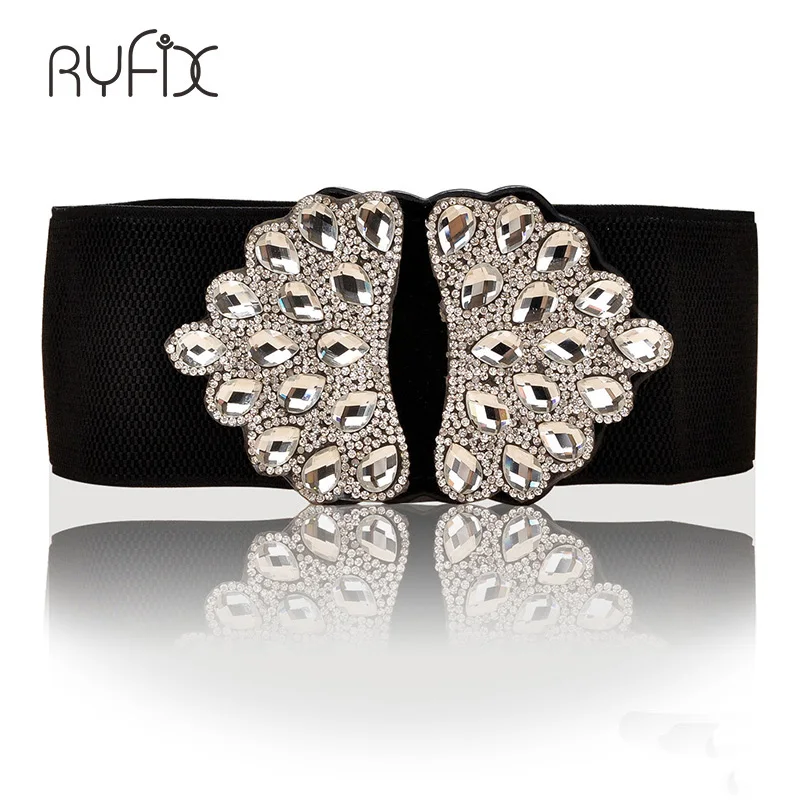 Vanled белый драгоценный камень женский пояс украшенный драгоценными камнями