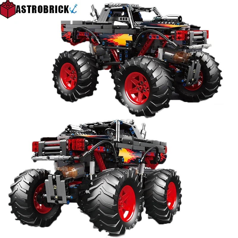 

Mould King High-Tech The RC Motorized Flame Climbing Truck Building Blocks SUV Car 3D Model Bricks Puzzle Toys Kid Birthday Gift
