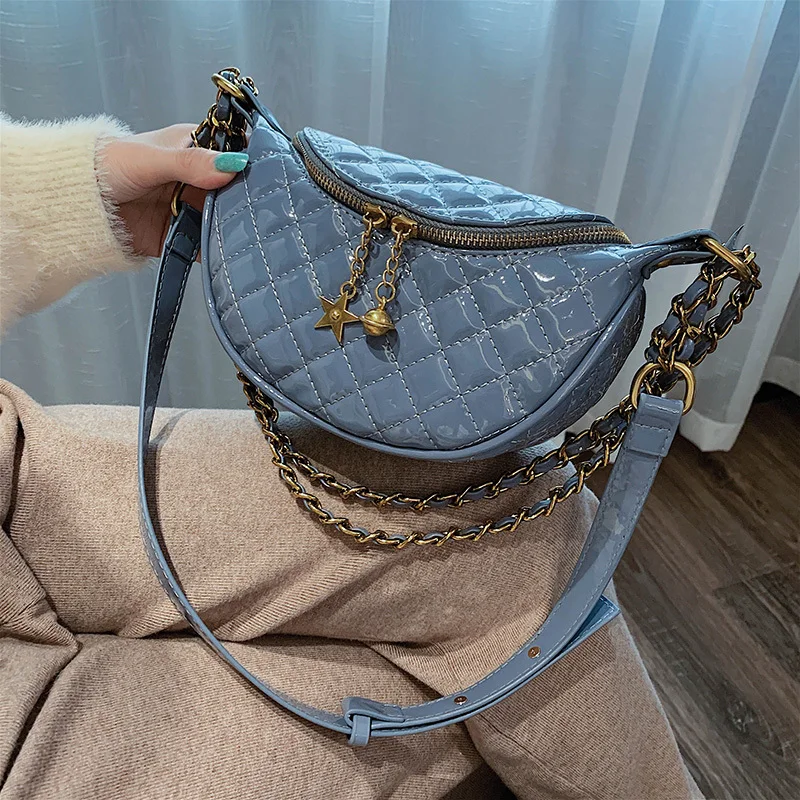 Модные Качественные сумки через плечо из лакированной кожи для женщин 2019