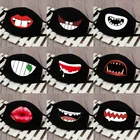 1 шт., симпатичная забавная маска от пыли для зубов в стиле унисекс, хлопковая маска с клыками и губами, мультяшная маска от гриппа, Лидер продаж