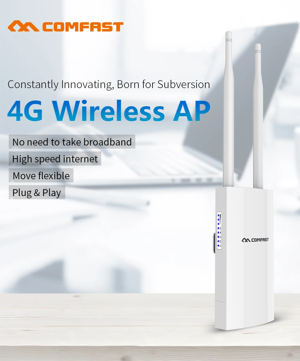 Портативный беспроводной маршрутизатор Comfast Wi-Fi штекер маршрутизатора