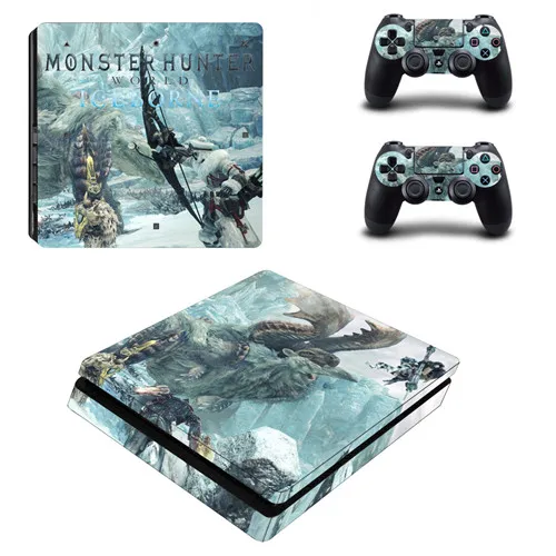 Monster Hunter World Iceborne PS4 тонкий стикер кожи для playstation 4 консоль и контроллеры PS4 тонкий стикер кожи наклейка - Цвет: YSP4S-3672
