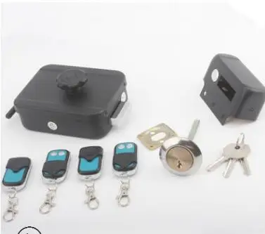 LPSECURITY батарея мощность 4 пульта дистанционного управления беспроводной открытый замок двери ворота Электрический замок болт падения(без батареи в комплекте - Цвет: 4 rc with 3 key